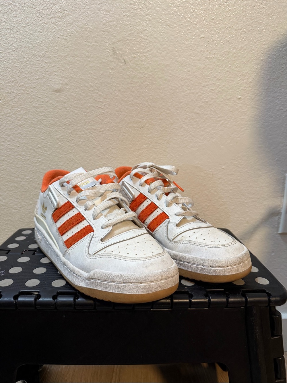 Adidas Forum - Orange and White - Sz 7 Men